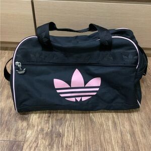 Adidas Duffel Bag, Pink And Black